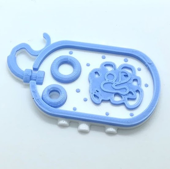 Porte-clés bactérie