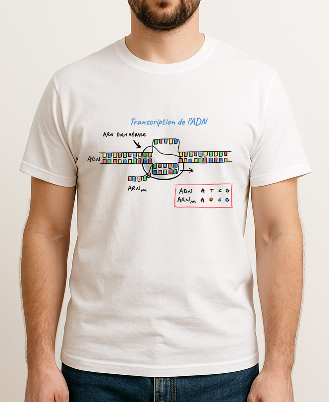 T-shirt transcription de l'ADN
