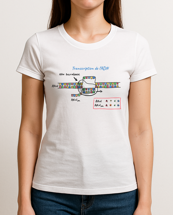 T-shirt transcription de l'ADN