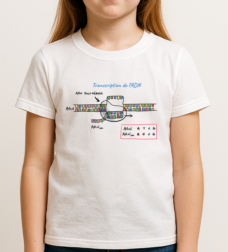 T-shirt transcription de l'ADN