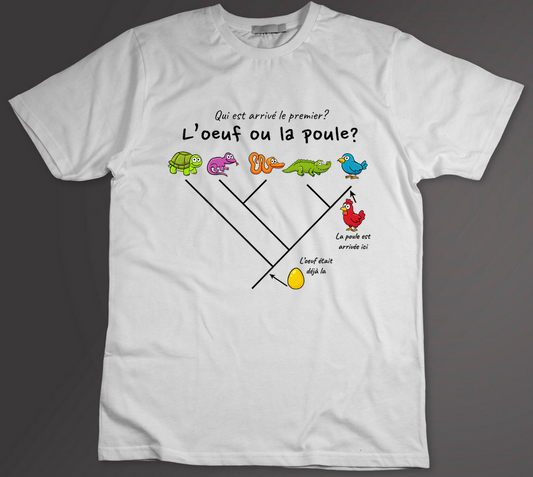 T-shirt oeuf ou poule