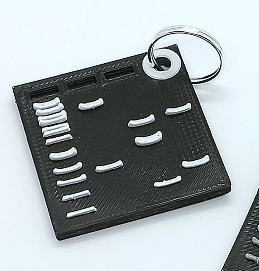 Porte-clés gel d'élèctrophorèse